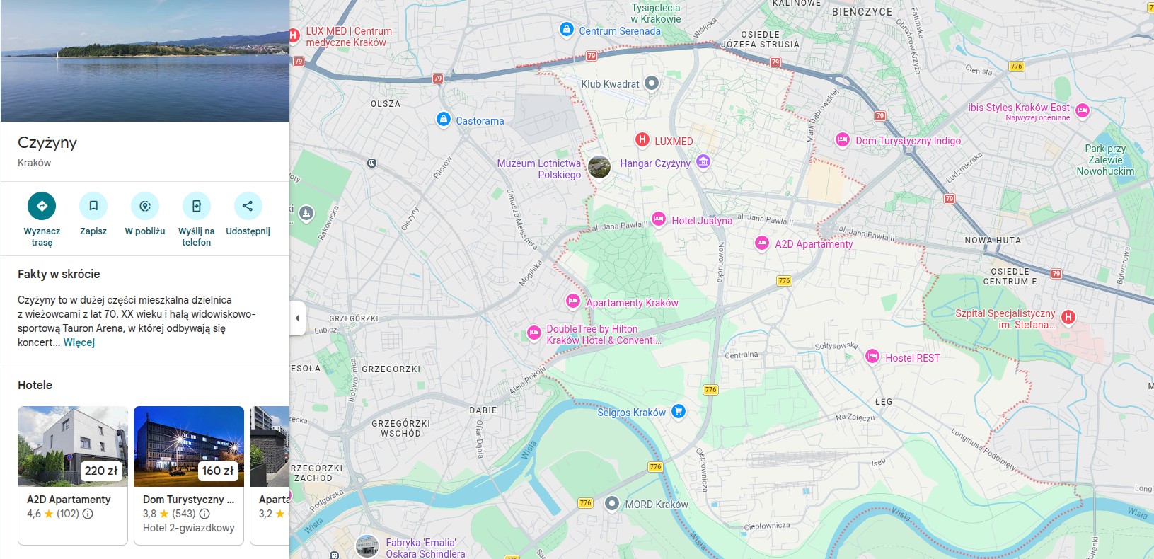 Kraków Czyżyny – dzielnica przy Muzeum Lotnictwa i strefie biznesowej, gdzie świadczymy czyszczenie klimatyzacji